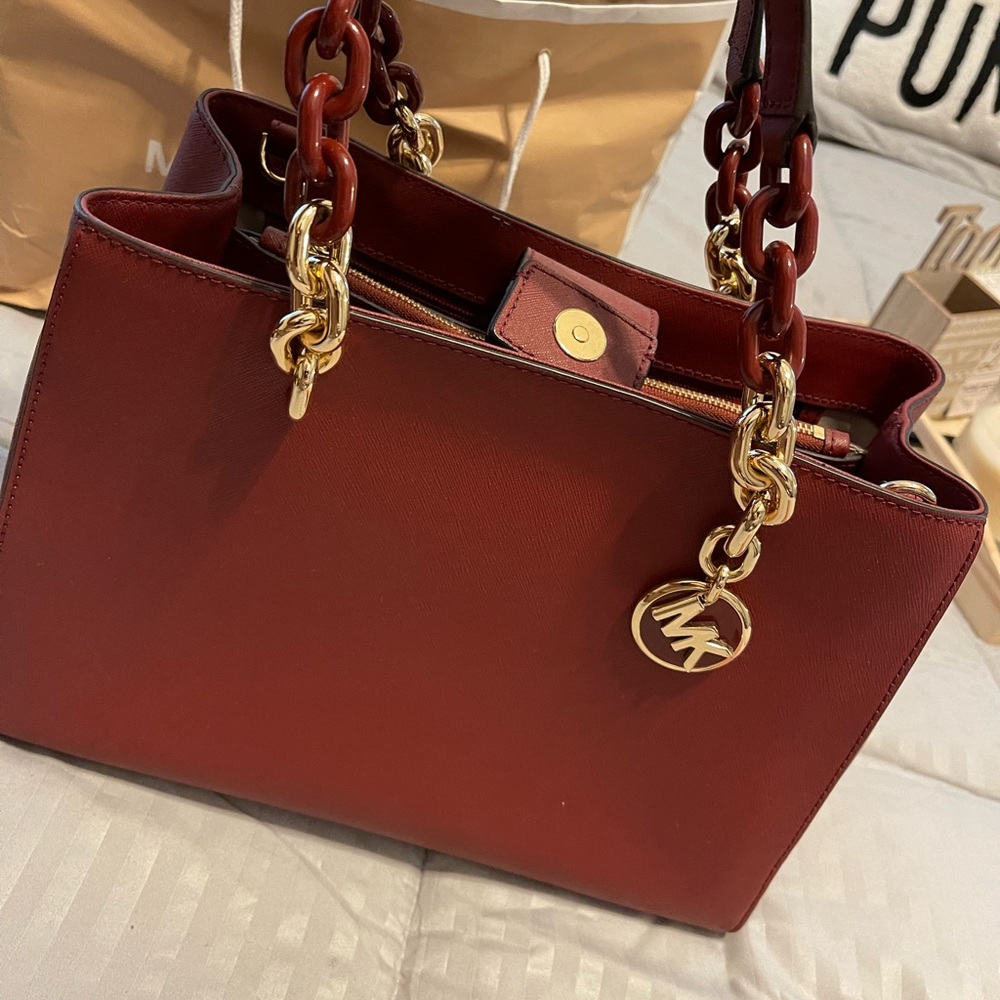 Beautiful Maroon Michel Kors Handbag